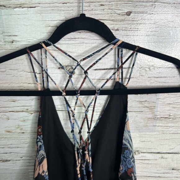 Molly bracken maxi dress size small floral black blue - Picture 5 of 9